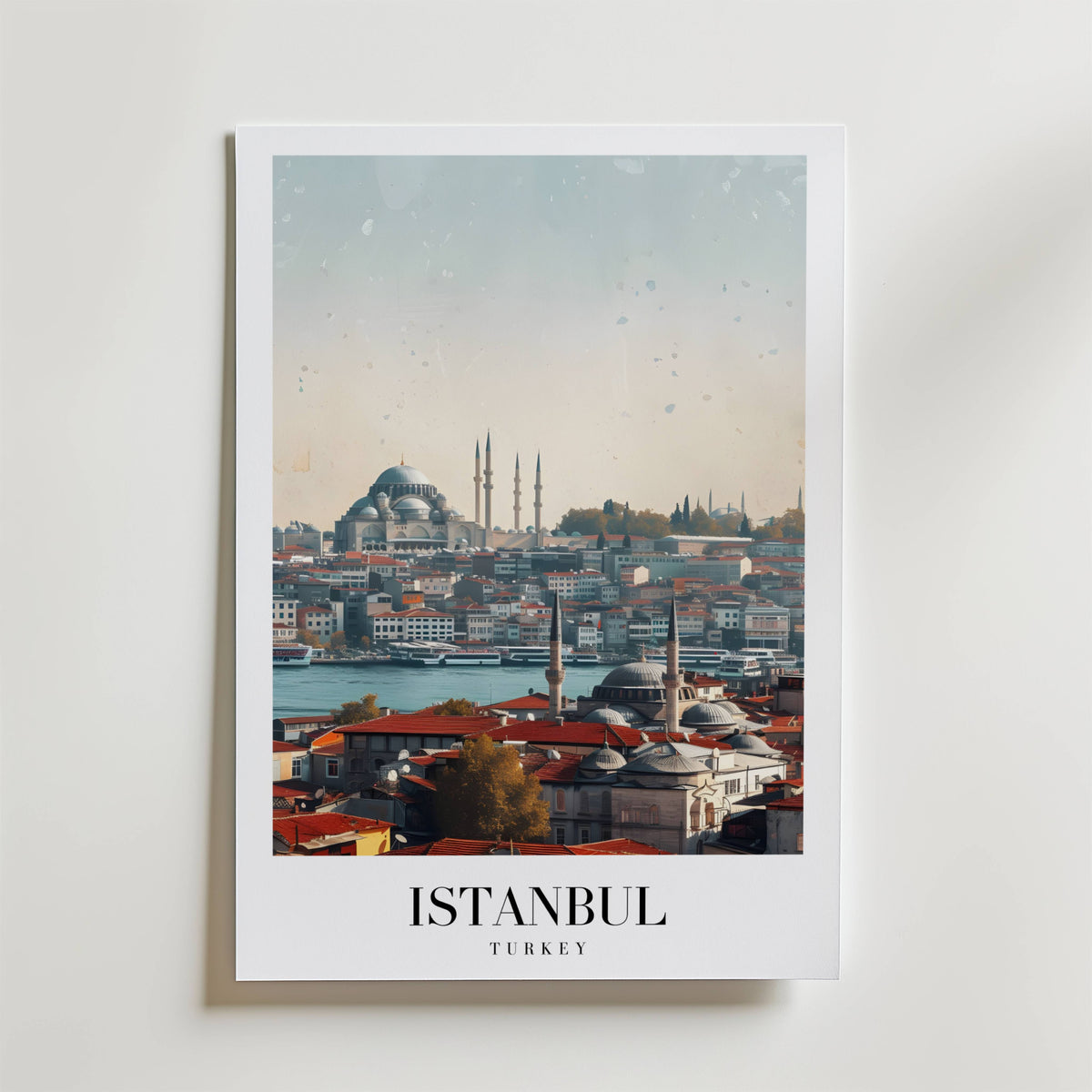 The Istanbul – stilfullt konsttryck från Bozetto, tryckt på matt finpapper i hög tryckkvalitet