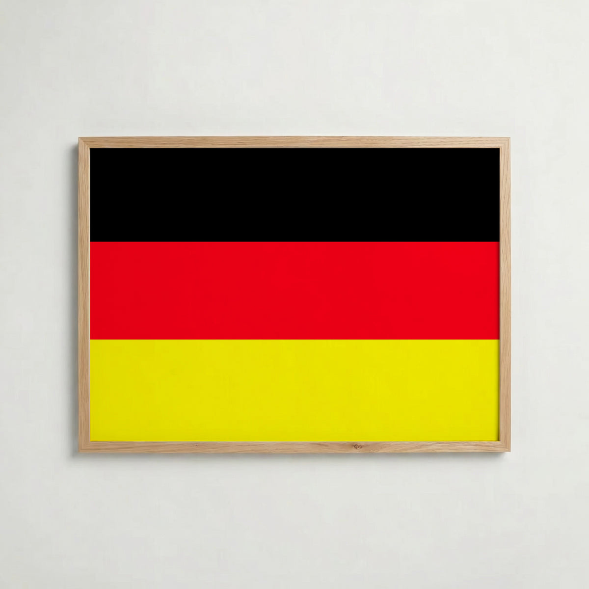 Germany National Flag Poster i ekram – inramad konsttryck för stilren inredning hos Bozetto