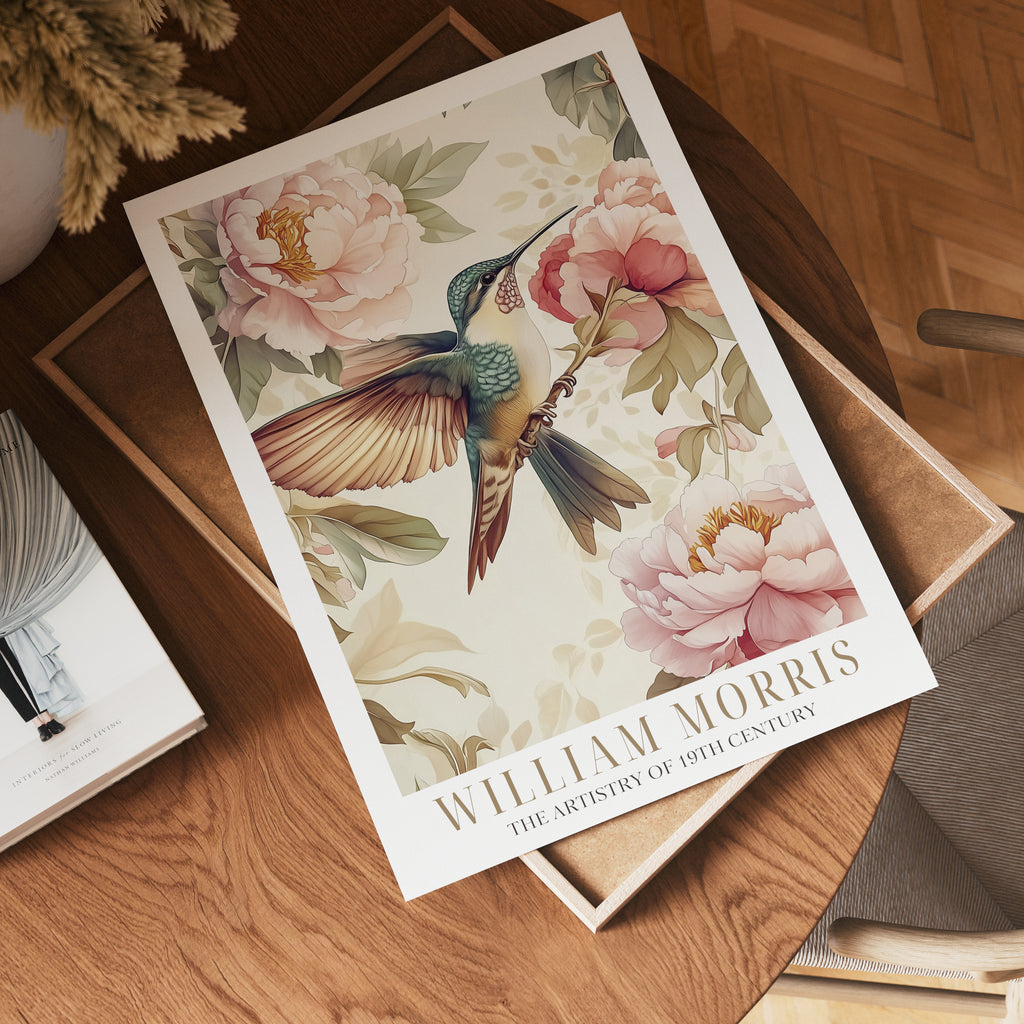 The Hummingbird Garden – affisch med stilfullt motiv från Bozetto i hög kvalitet