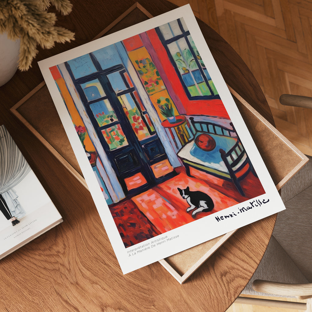 L’Atelier Rouge inspired – affisch med stilfullt motiv från Bozetto i hög kvalitet