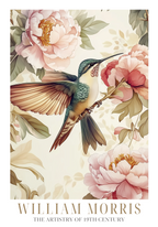 The Hummingbird Garden William – stilfullt konsttryck från Bozetto, tryckt på matt finpapper