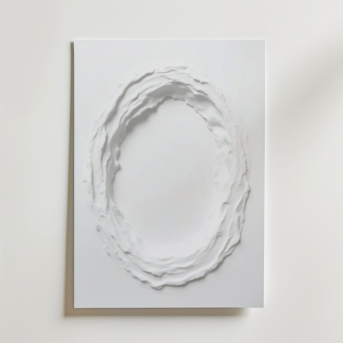 Abstract White Movement No.3 – stilfullt konsttryck från Bozetto, tryckt på matt finpapper