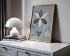 Väggmockup av Hilma af Klint Petals of affisch på ljus vägg – Bozetto konsttryck