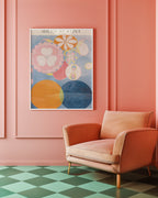 Hilma af Klint Circles of poster visualiserad på vägg – från Bozetto i hög kvalitet