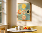 Hilma af Klint The Four poster visualiserad på vägg – från Bozetto i hög kvalitet