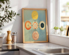 Väggmockup med Hilma af Klint The Four – köp enkelt hos Bozetto affisch i hög kvalitet