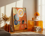 Hilma af Klint Spirals of poster visualiserad på vägg – från Bozetto i hög kvalitet