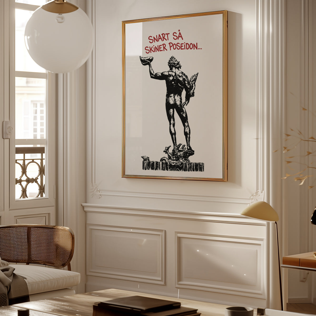Snart Skiner Poseidon Poster – i rum 1