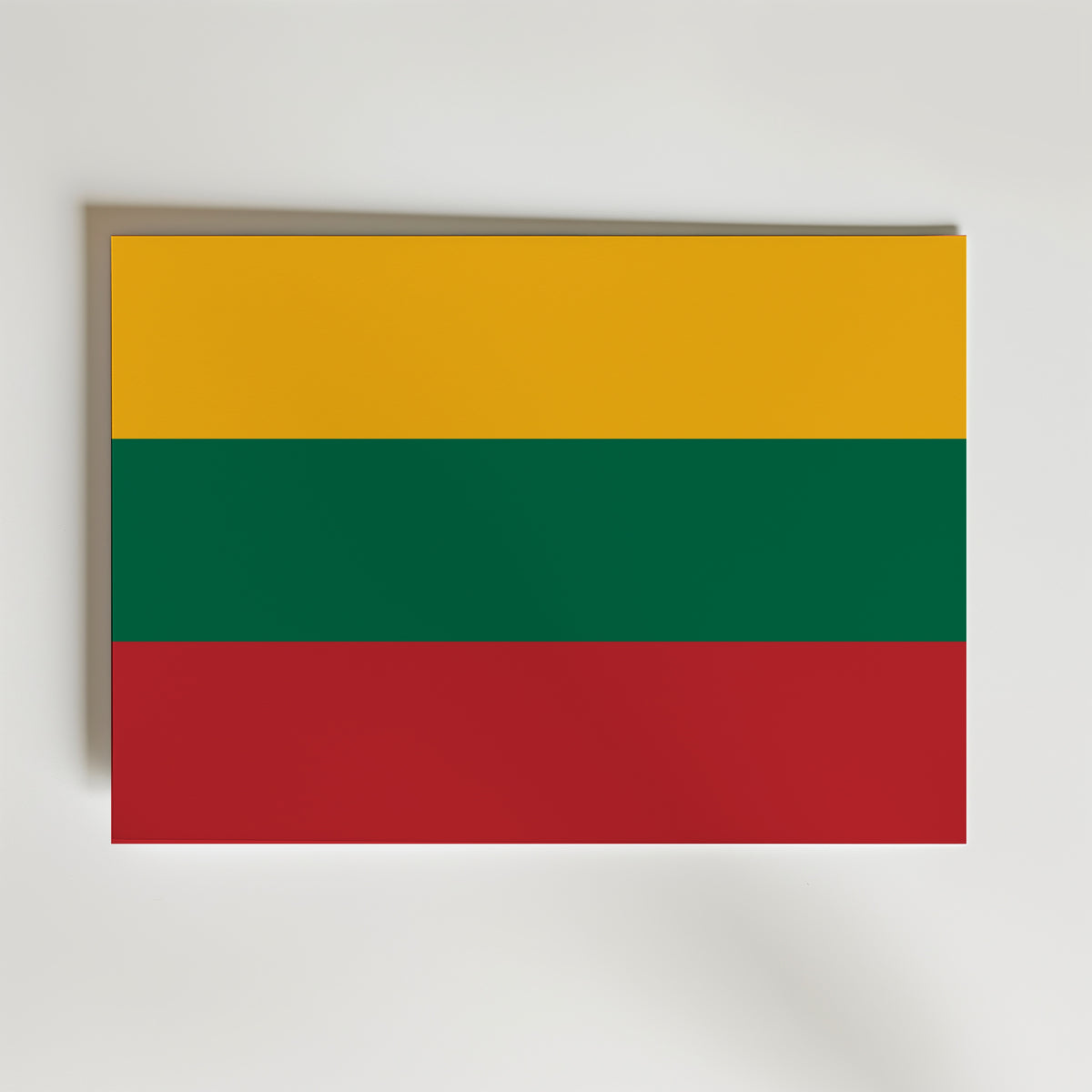 Lithuania National Flag Poster – modern konst och stilren konsttryck för hemmet hos Bozetto