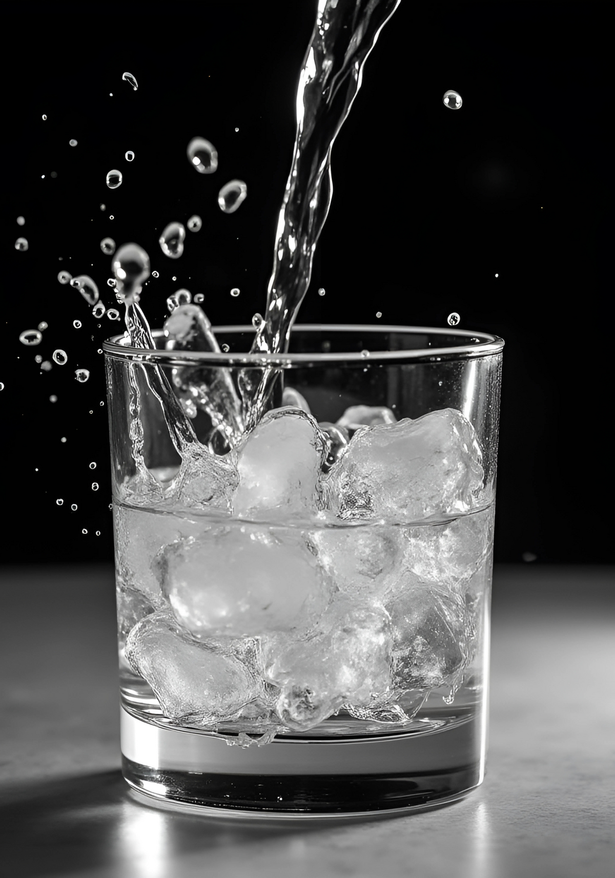 Ice Cold Water Splash – affisch med snyggt motiv, köp enkelt hos Bozetto i flera storlekar