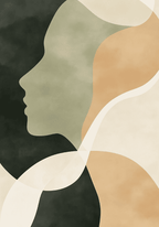 Abstract Face No.2 – affisch med snyggt motiv, köp enkelt hos Bozetto i flera storlekar