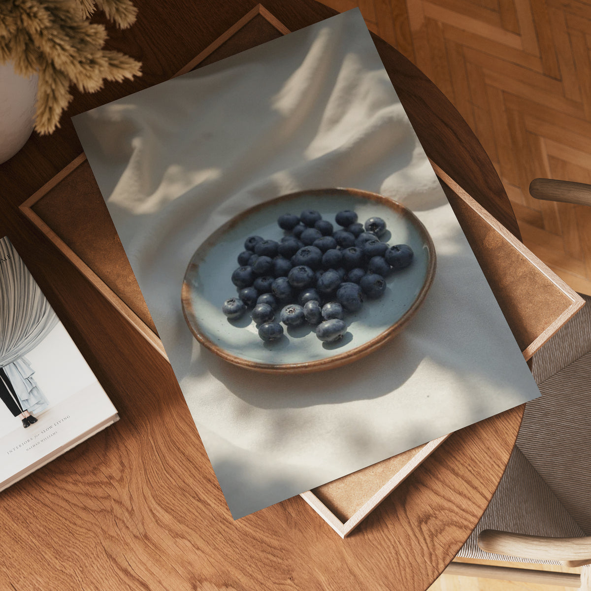 Fresh Blueberry poster visad rakt fram – Bozetto affisch i hög tryckkvalitet i hög tryckkvalitet