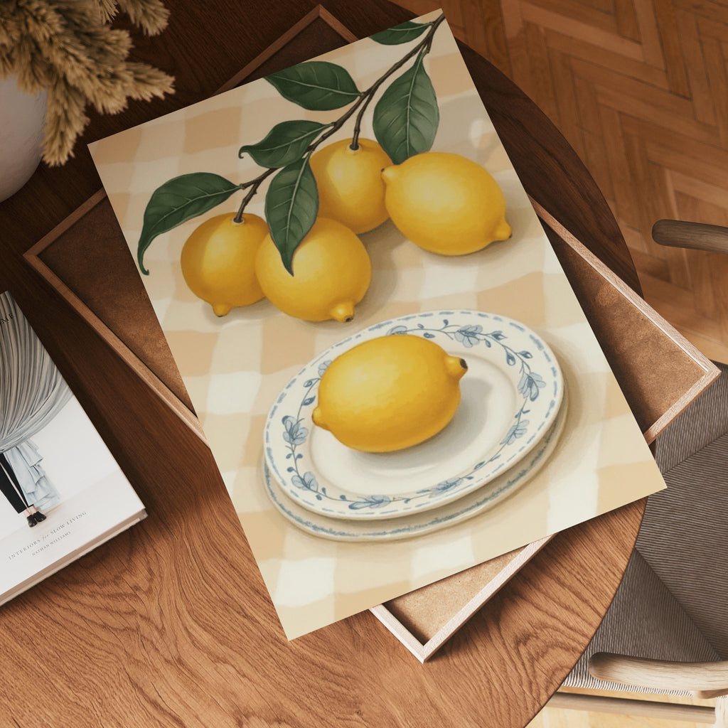 Lemon Picnic No.2 poster visad rakt fram – Bozetto affisch i hög tryckkvalitet i hög tryckkvalitet