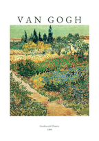 Van Gogh Garden With Flowers poster visad rakt fram – Bozetto affisch i hög tryckkvalitet