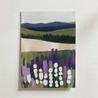 Flowers in Field No.2 – stilfullt konsttryck från Bozetto, tryckt på matt finpapper