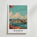 The Budapest – stilfullt konsttryck från Bozetto, tryckt på matt finpapper i hög tryckkvalitet