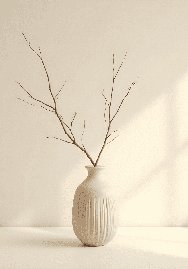 Minimalist Ceramic Vase – köp enkelt hos Bozetto konsttryck i hög kvalitet i hög kvalitet