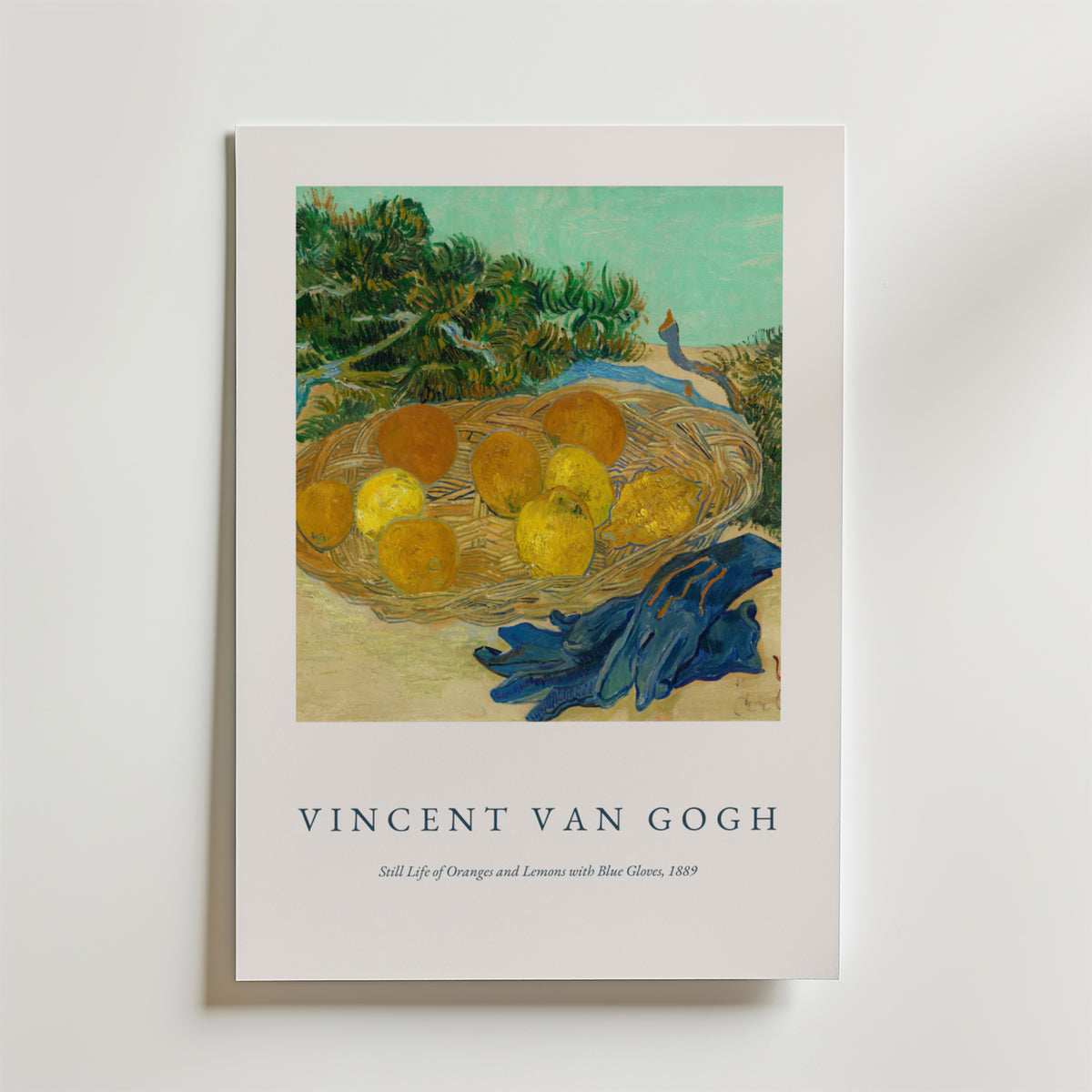 Van Gogh Oranges And Lemons No.2 affisch på neutral bakgrund – poster från Bozetto