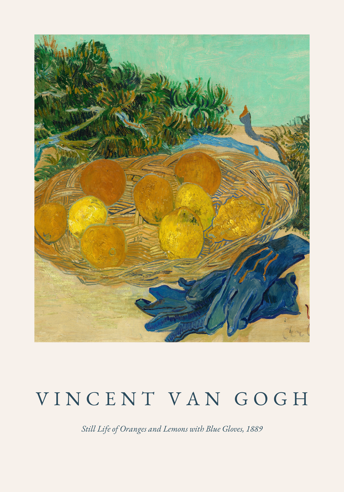 Van Gogh Oranges And Lemons No.2 – stilfullt konsttryck från Bozetto, tryckt på matt finpapper