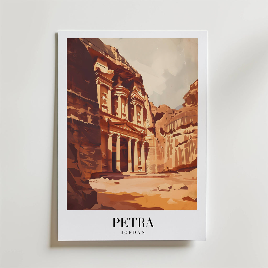 The Petra In Jordan – stilfullt konsttryck från Bozetto, tryckt på matt finpapper
