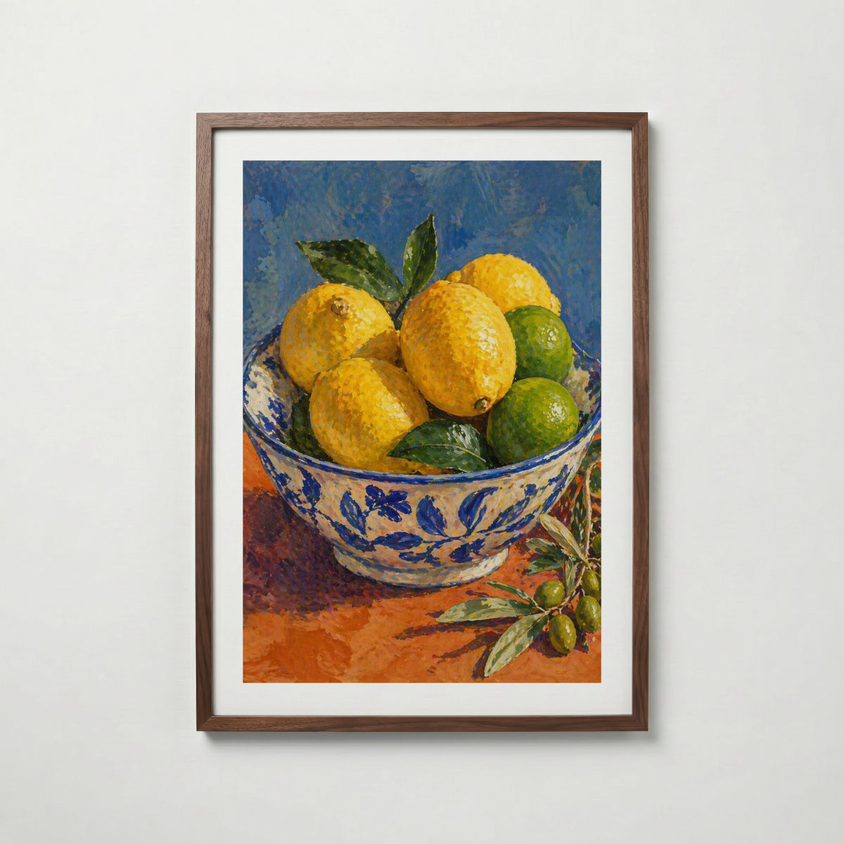 Mediterranean Citrus i valnötsram med mörkt trä – köp enkelt hos Bozetto i hög kvalitet