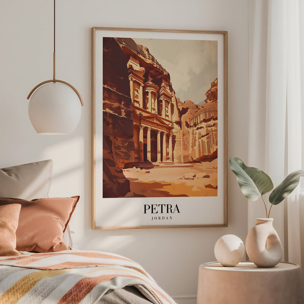 The Petra In Jordan poster visad rakt fram – Bozetto affisch i hög tryckkvalitet