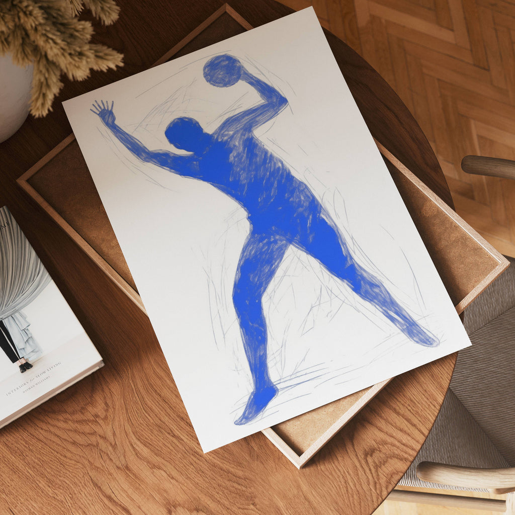 Blue Motion poster visad rakt fram – Bozetto affisch i hög tryckkvalitet i hög tryckkvalitet