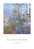 Claude Monet Villas At poster visad rakt fram – Bozetto affisch i hög tryckkvalitet