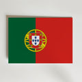Portugal National Flag Poster – modern konst och stilren konsttryck för hemmet hos Bozetto