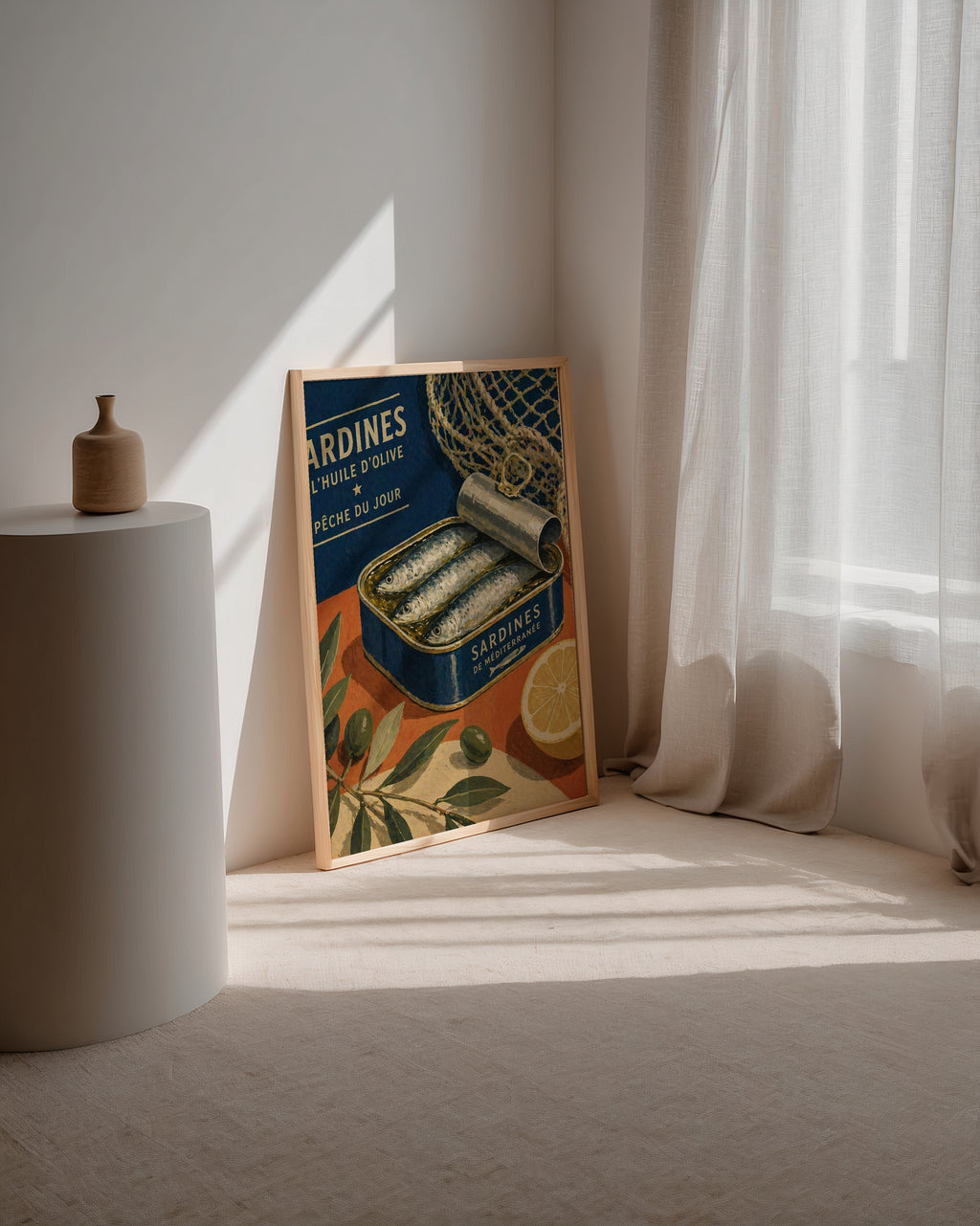 Sardines du Jour poster i stilrent hem med modern inredning – köp enkelt hos Bozetto