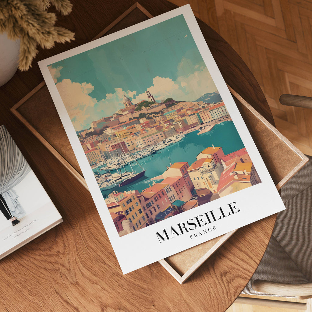 Colors Of Marseille poster visad rakt fram – Bozetto affisch i hög tryckkvalitet
