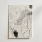 Monochrome Flow – stilfullt konsttryck från Bozetto, tryckt på matt finpapper i hög tryckkvalitet