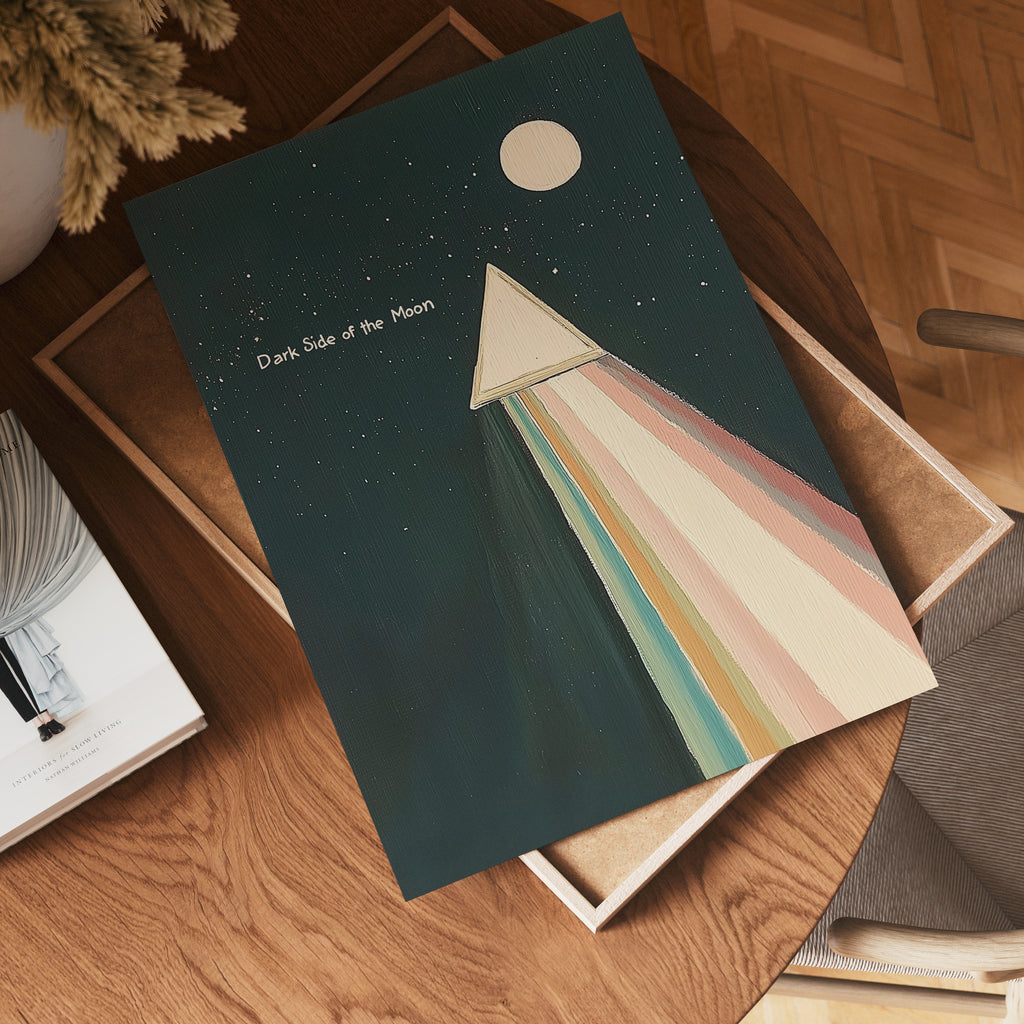 Dark Side Of The Moon – affisch med snyggt motiv, köp enkelt hos Bozetto i flera storlekar
