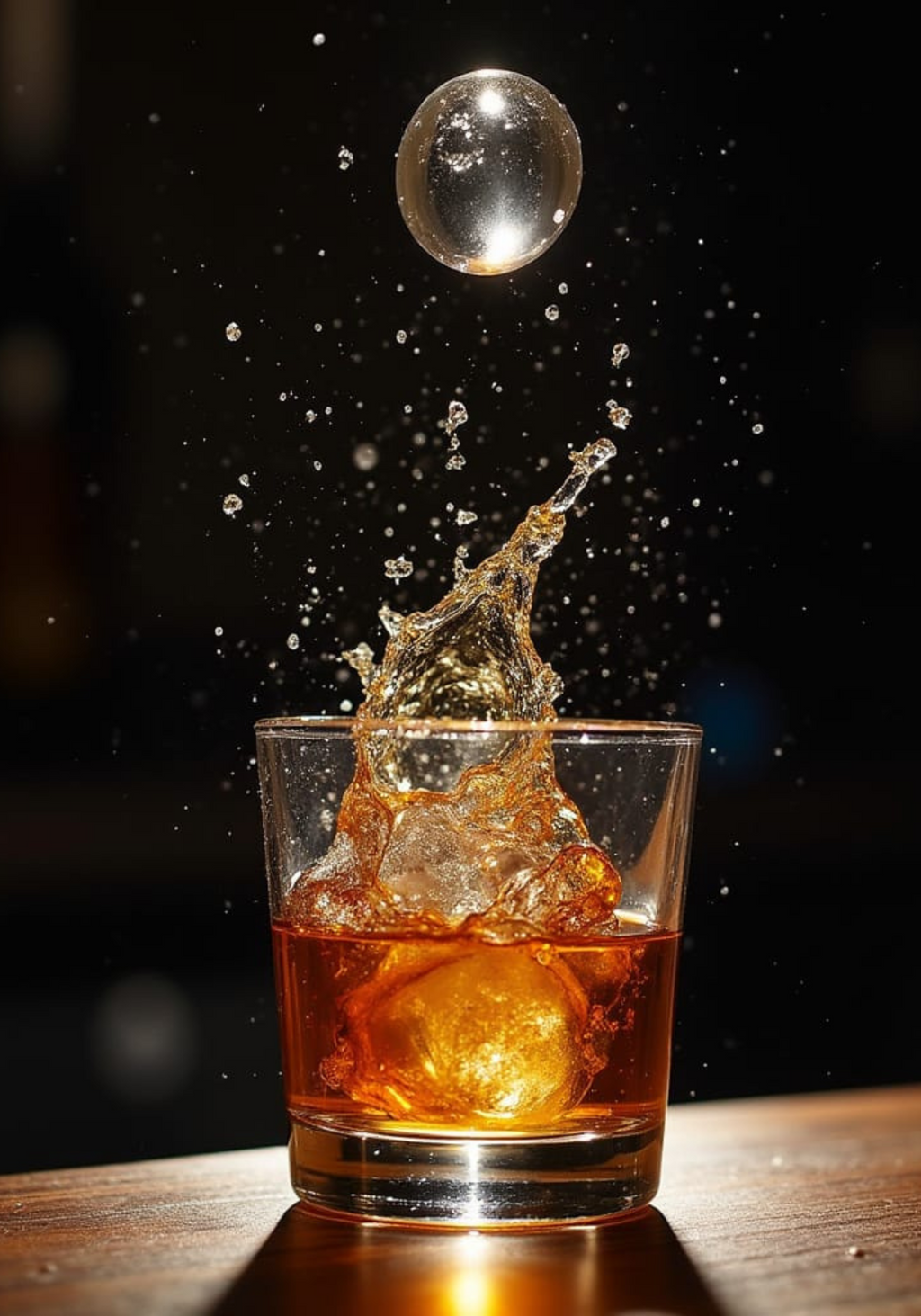 Whiskey Splash – affisch med snyggt motiv, köp enkelt hos Bozetto i flera storlekar