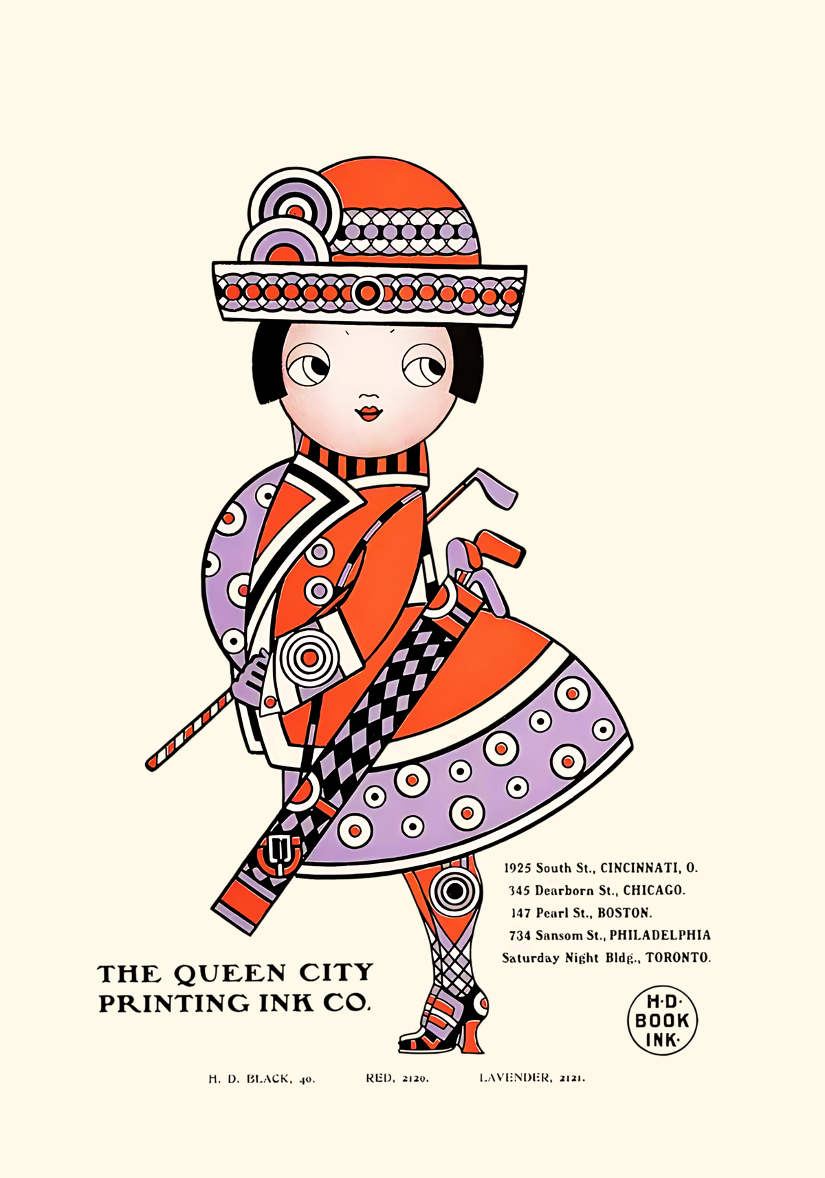 The Queen City – affisch med snyggt motiv, köp enkelt hos Bozetto i flera storlekar