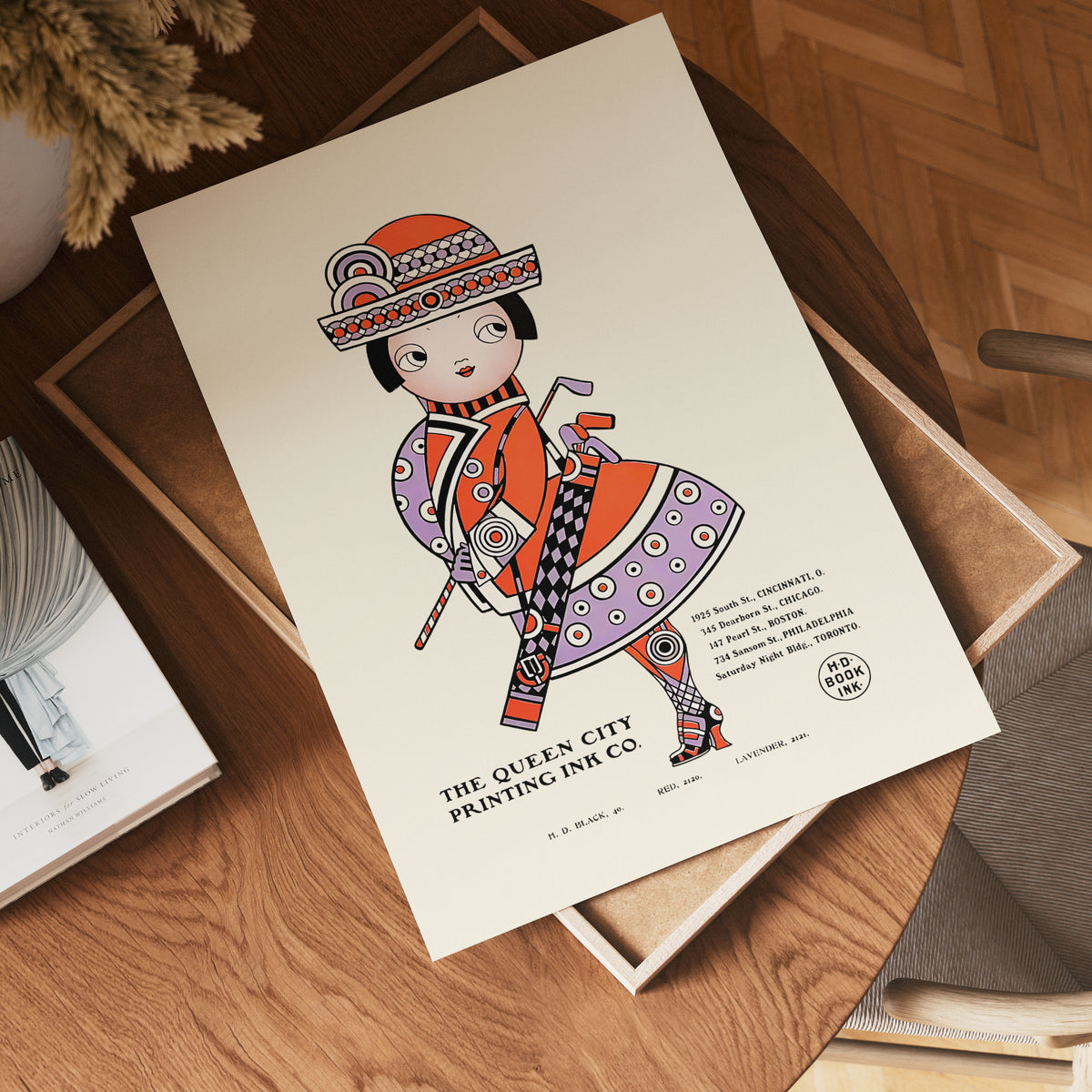 The Queen City poster visad rakt fram – Bozetto affisch i hög tryckkvalitet i hög tryckkvalitet