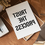 Trust The Process (Mirror poster i olika storlekar – köp enkelt hos Bozetto i hög kvalitet
