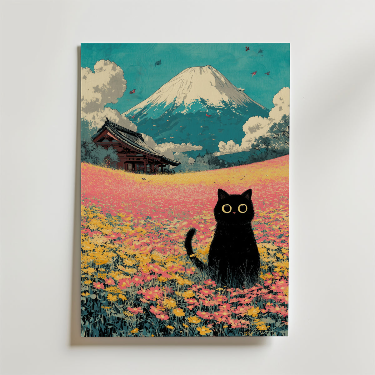 Bundle 2-pack Meadow Cat Calm – kuraterad postercollection som lyfter hemmet hos Bozetto