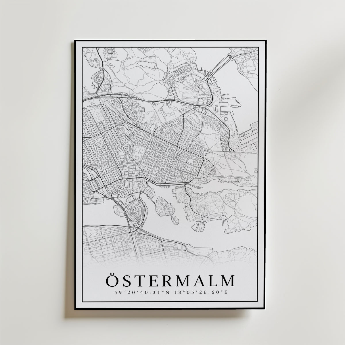 Storleksguide för Östermalm Karta – välj din favoritstorlek och beställ hos Bozetto