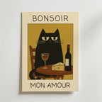 Bundle 3-pack Parisian Cat Trio – kuraterad postercollection som lyfter hemmet hos Bozetto