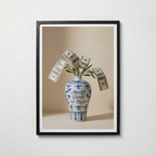 Money Grows Poster i svart ram från Bozetto