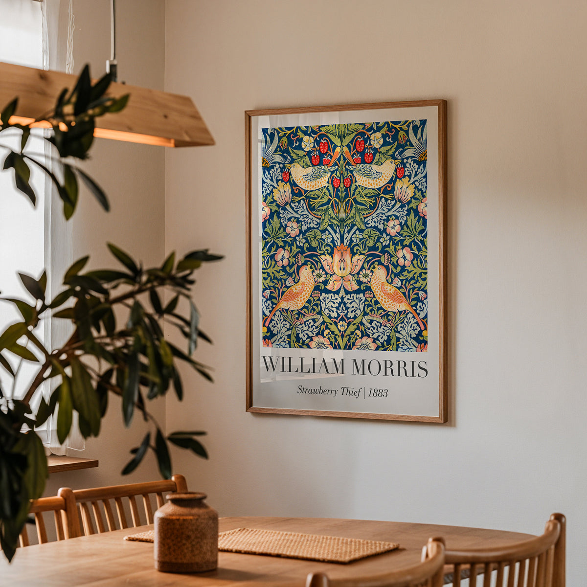 William Morris Strawberry – affisch med stilfullt motiv från Bozetto i hög kvalitet