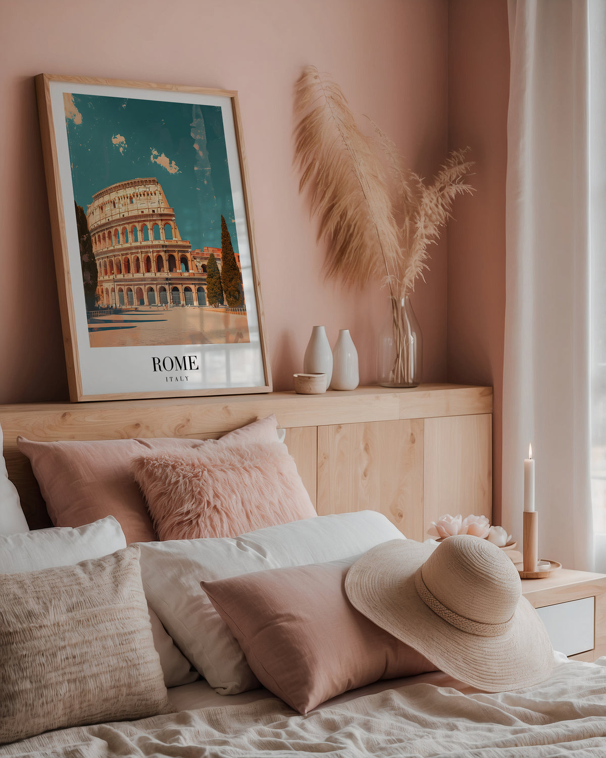Mockup för The Colosseum – se hur affischen ser ut inramad på din vägg, Bozetto i hög tryckkvalitet