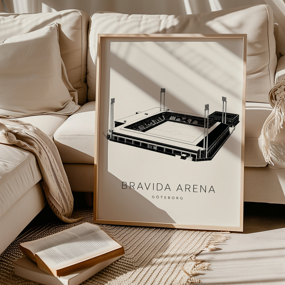 Bravida Arena poster i stilrent hem med modern inredning – köp enkelt hos Bozetto