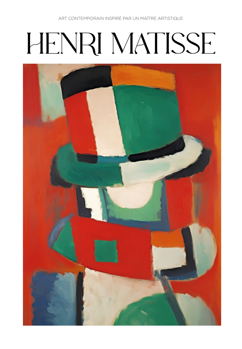 L’Homme au Chapeau Matisse poster visad rakt fram – Bozetto affisch i hög tryckkvalitet