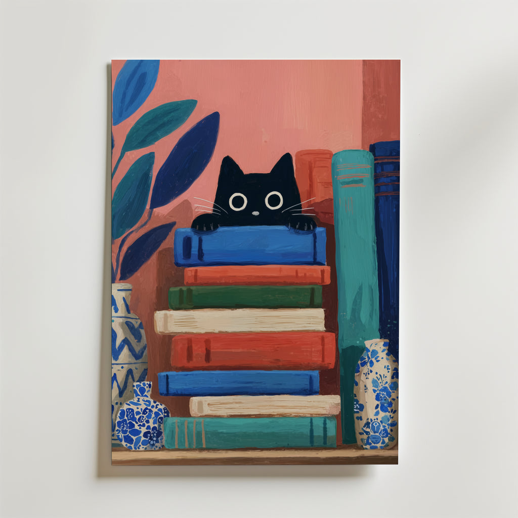 Bundle 4-pack Playful Cats Gallery – kuraterad postercollection som lyfter hemmet hos Bozetto