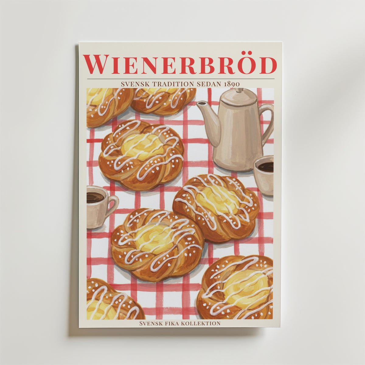 Wienerbröd – stilfullt konsttryck från Bozetto, tryckt på matt finpapper i hög tryckkvalitet