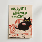 Bundle 4-pack Cat Rules & Bathroom Humor – kuraterad postercollection som lyfter hemmet hos Bozetto