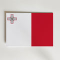 Malta National Flag Poster – modern konst och stilren konsttryck för hemmet hos Bozetto