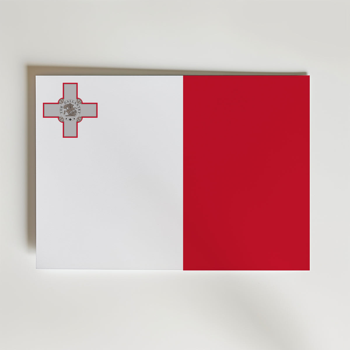 Malta National Flag Poster – modern konst och stilren konsttryck för hemmet hos Bozetto